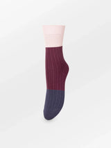 Beck Söndergaard Colourblock Bam Sock Graystone Blue