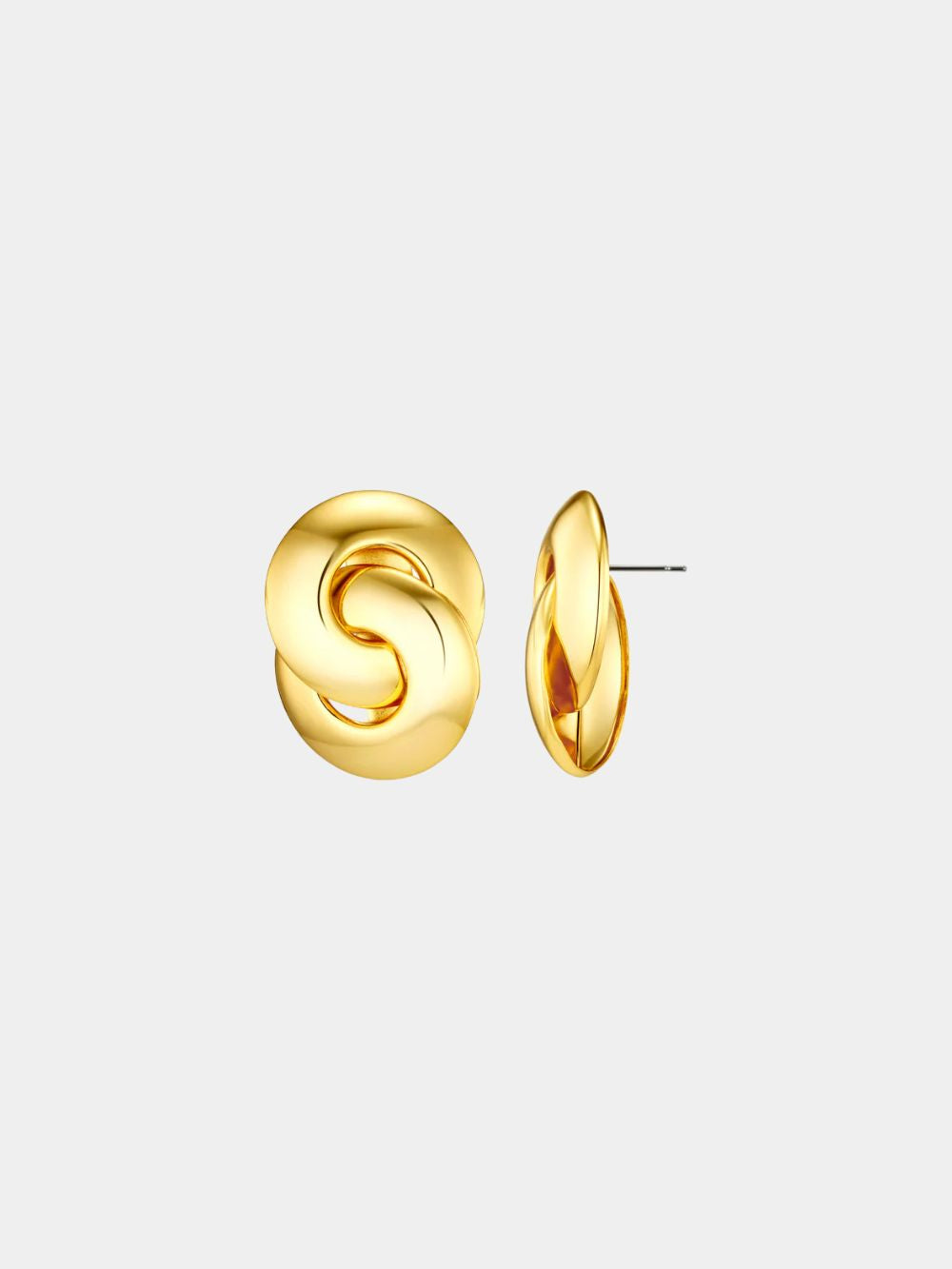 Orelia Statement Stud Interlocking Earrings Orelia