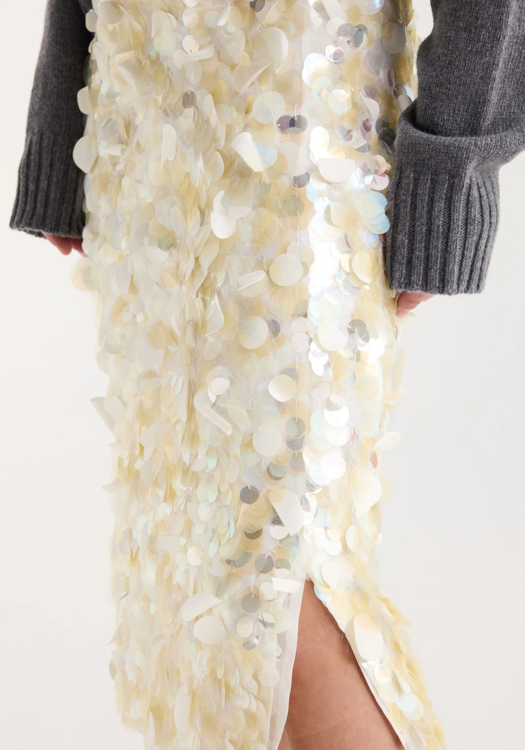 Rohe Embellished Handmade Skirt in Cream - Twenty Petworth
