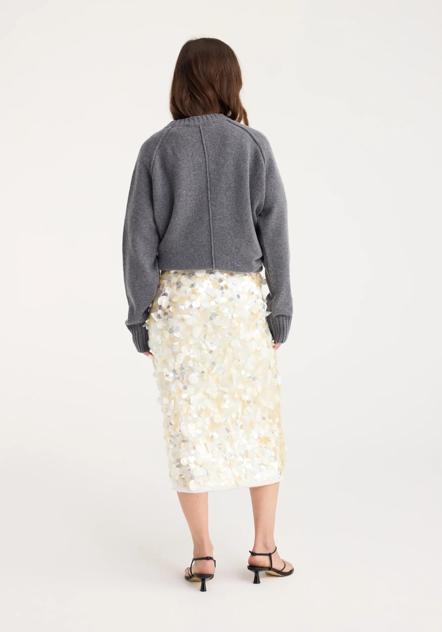 Rohe Embellished Handmade Skirt in Cream - Twenty Petworth