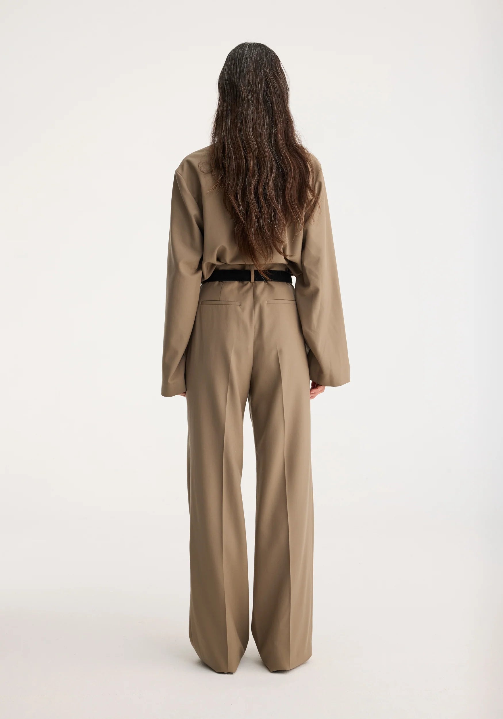 Rohe Relaxed Pleat Trousers Khaki - Twenty Petworth