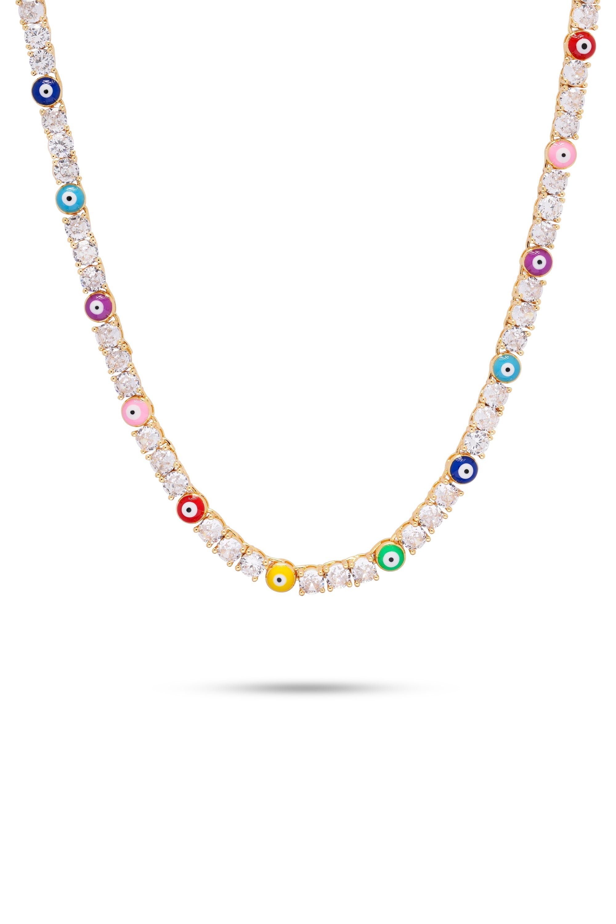 Crystal Haze Serena necklace x Evil Eye Rainbow - Twenty Petworth