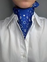 Le Scarf Paisley Scarf 2 Klein Blue Le Scarf
