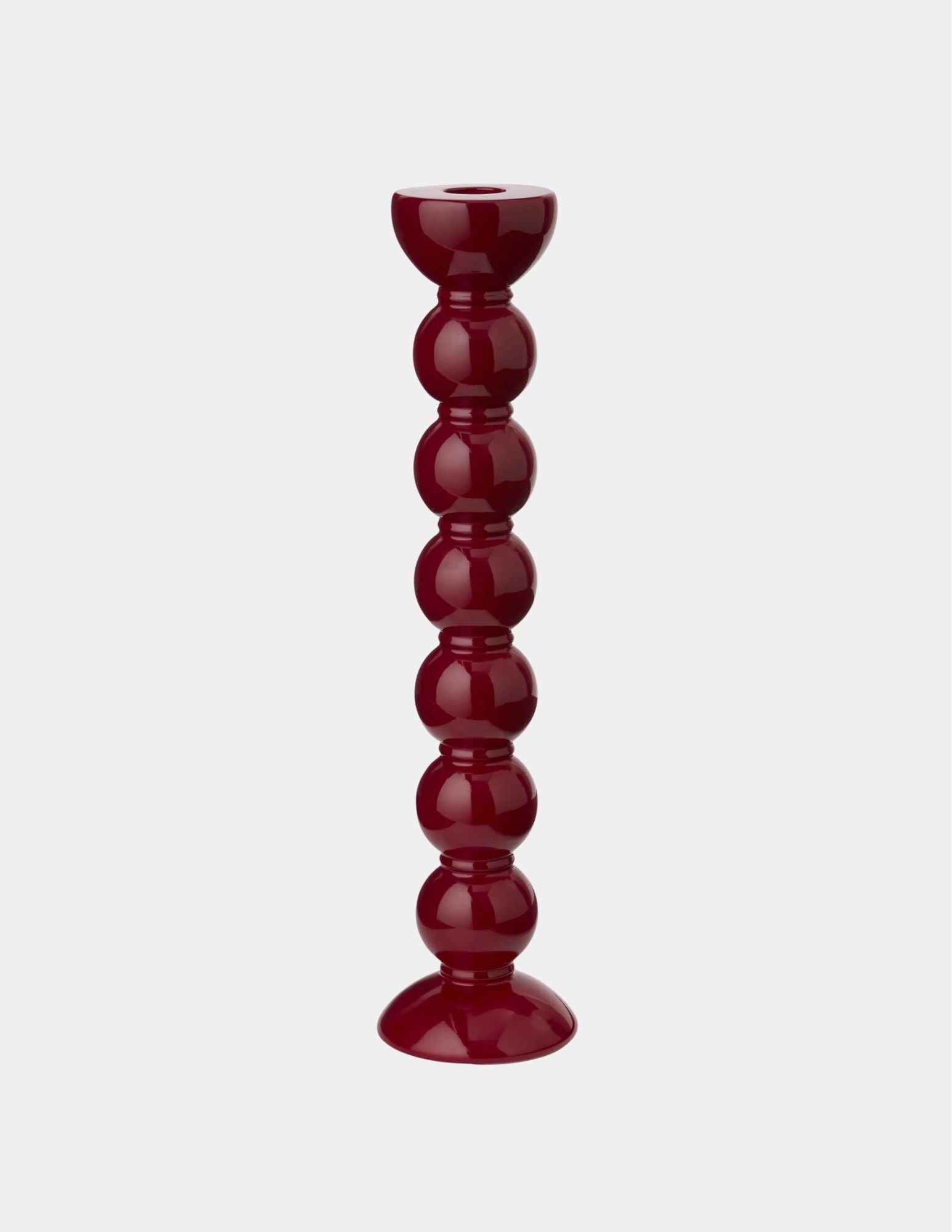 Addison Ross Bobbin Extra Tall Candlestick Cherry