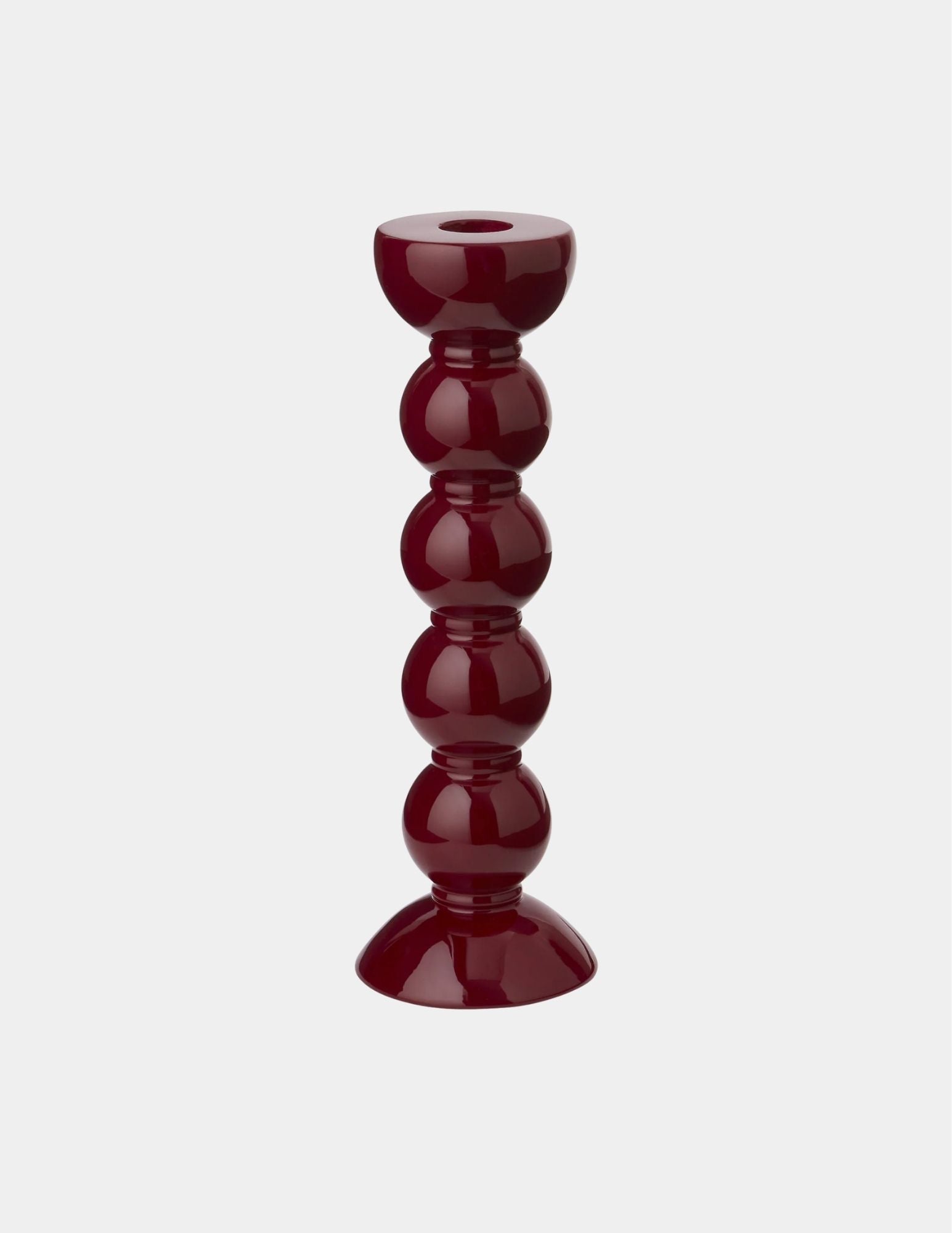 Addison Ross Bobbin Tall Candlestick Cherry
