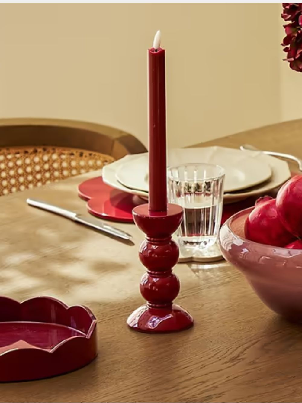 Addison Ross LED Red Candle
