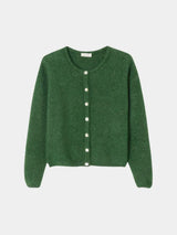 American Vintage Vitow Cardigan Melange Basil American Vintage