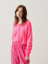 American Vintage Damsville Cardigan in Rose Fluo - Twenty Petworth