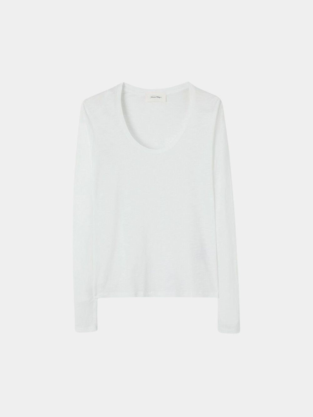 American Vintage Jacksonville Long Sleeve T Shirt White - Twenty Petworth