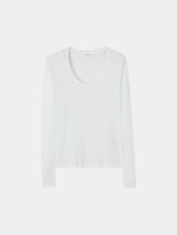 American Vintage Jacksonville Long Sleeve T Shirt White - Twenty Petworth