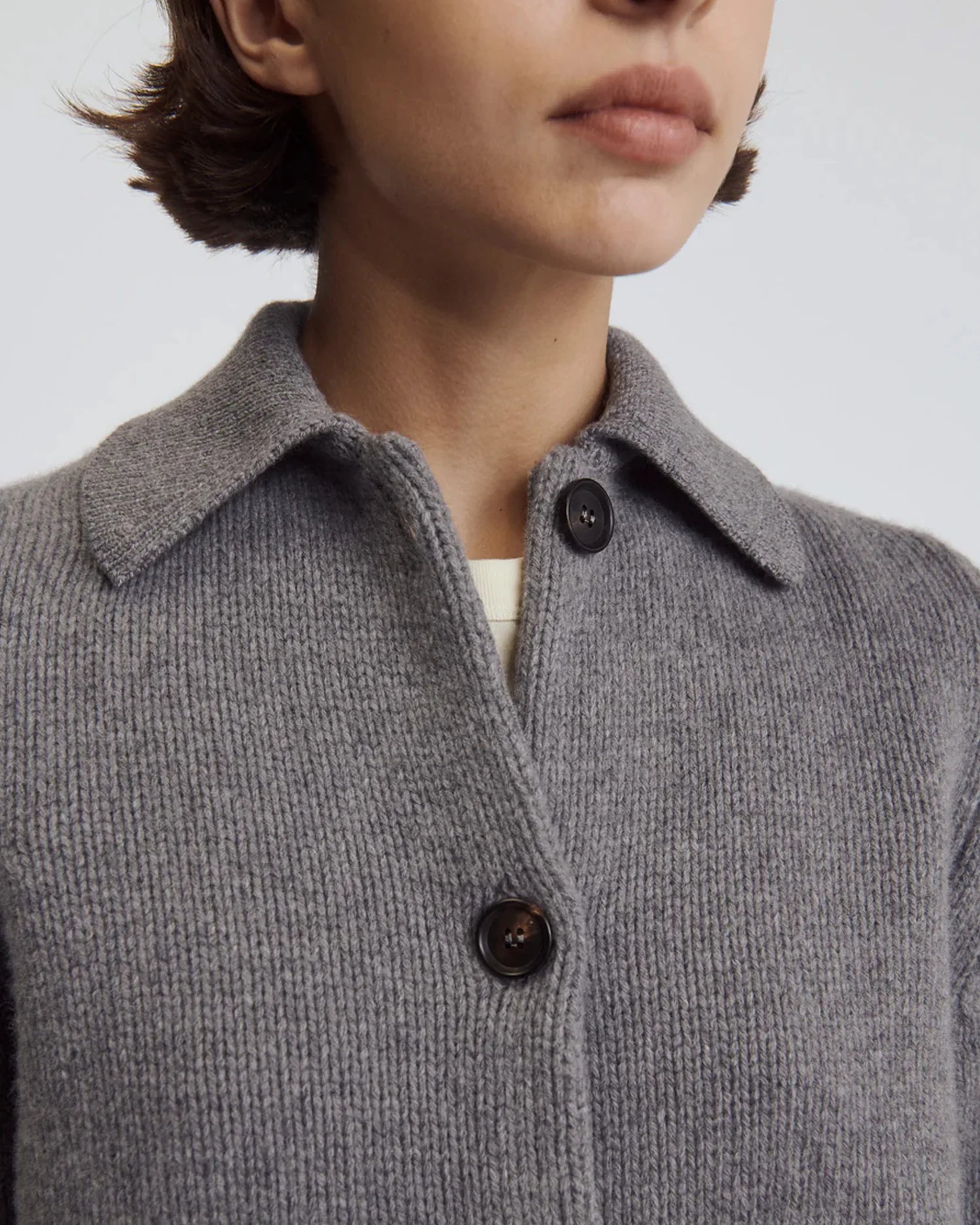 &Daughter Winny Collared Jacket in Grey
