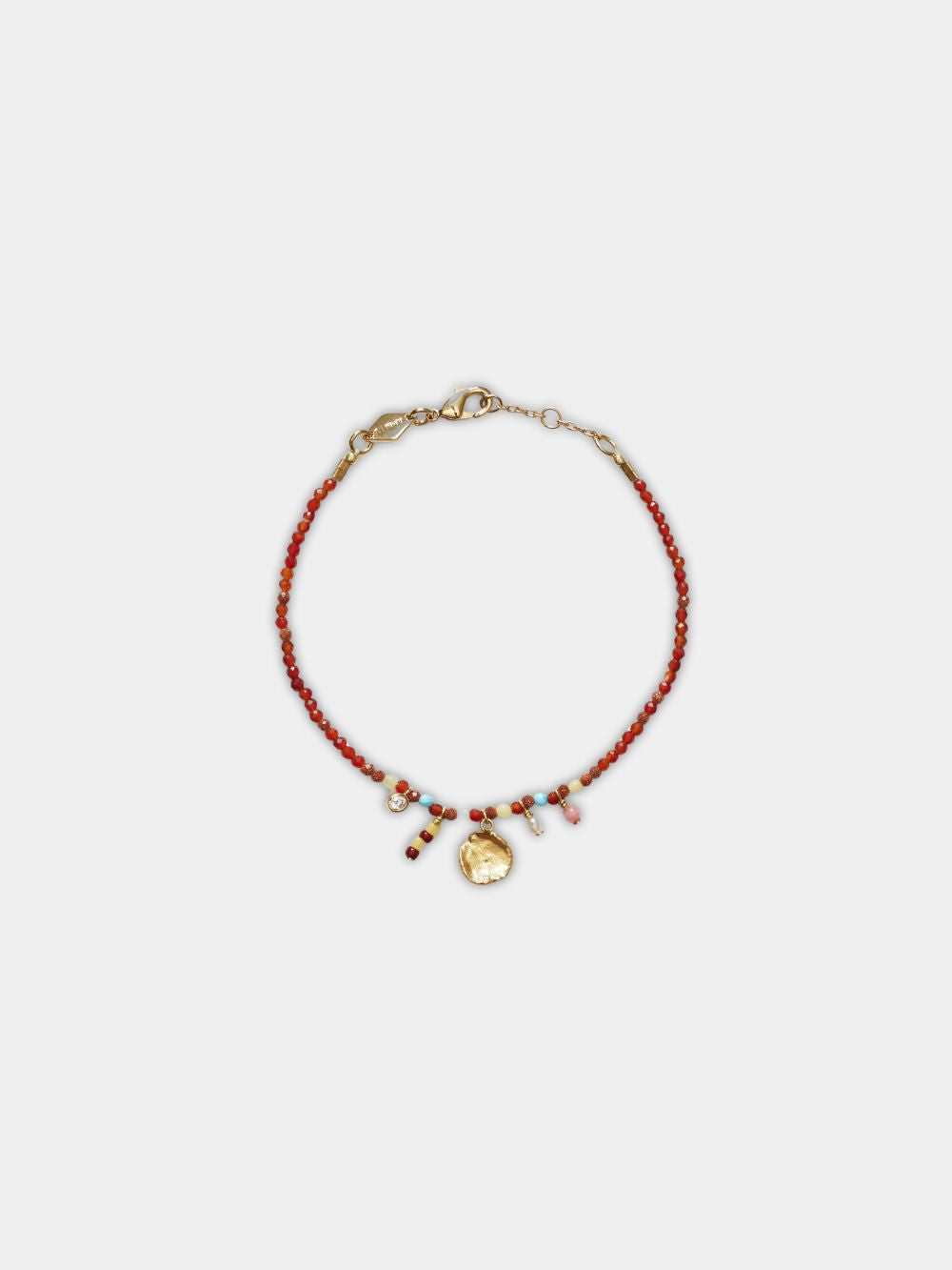 Anni Lu Maroon Harmony Bracelet Gold - Twenty Petworth
