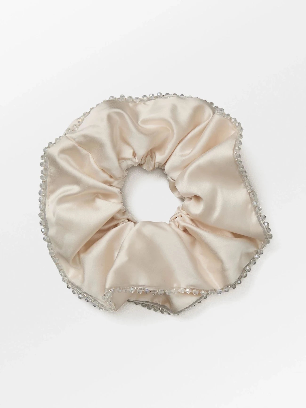 Beck Söndergaard Luster Bead Scrunchie White