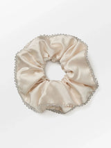 Beck Söndergaard Luster Bead Scrunchie White