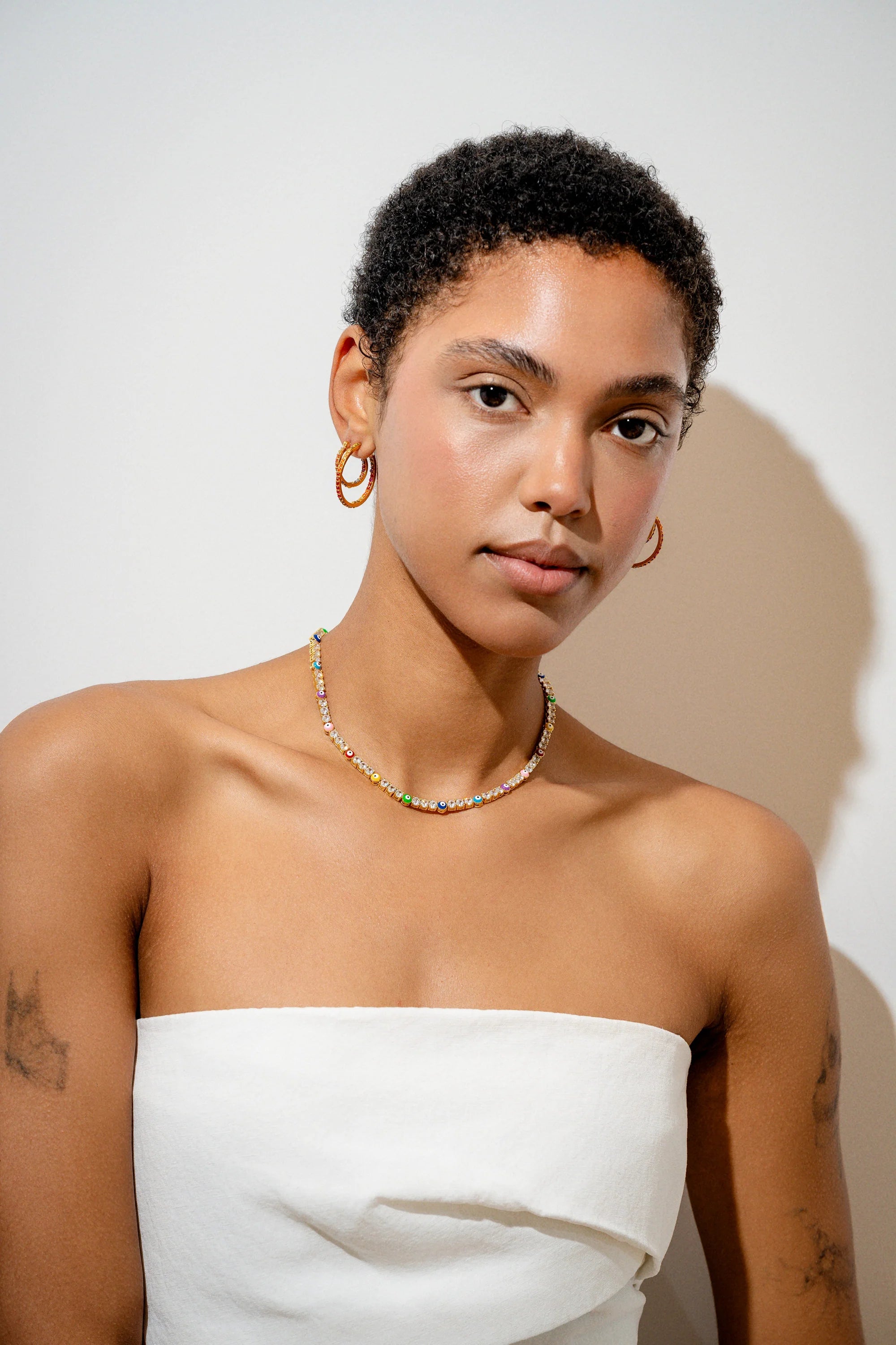 Crystal Haze Serena necklace x Evil Eye Rainbow - Twenty Petworth
