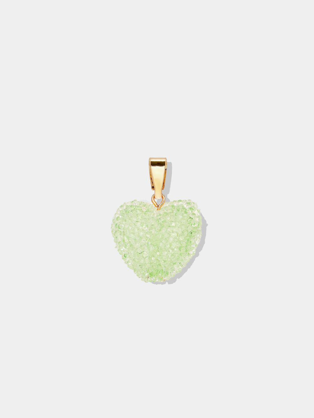 Crystal Haze Jelly Heart Classic Connector Pistachio Crystal Haze
