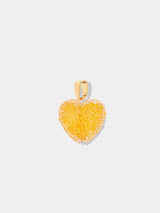 Crystal Haze Jelly Heart Classic Connector Sunshine Orange Crystal Haze