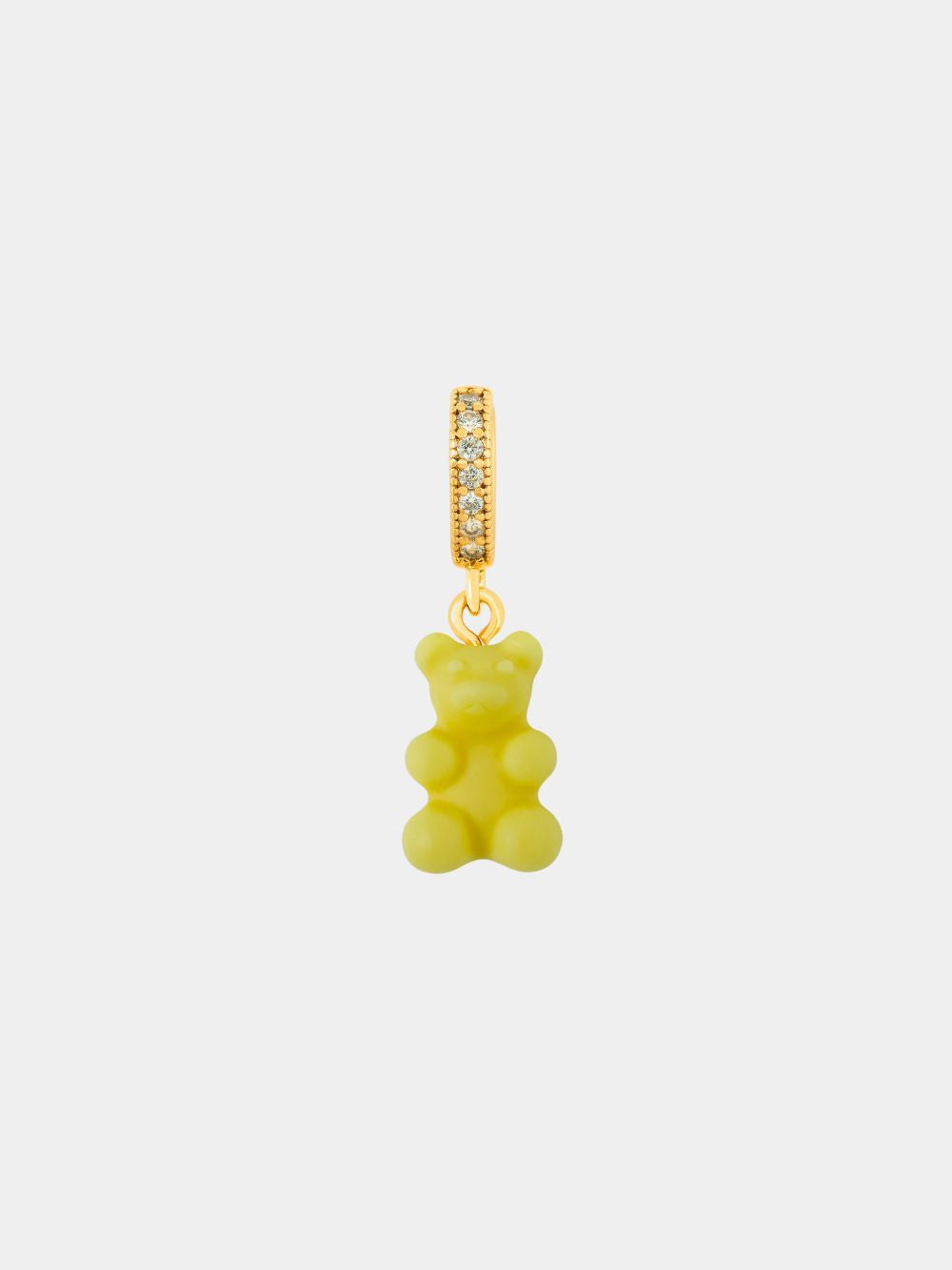 Crystal Haze Nostalgia Bear Pave Connector Lemonade - The