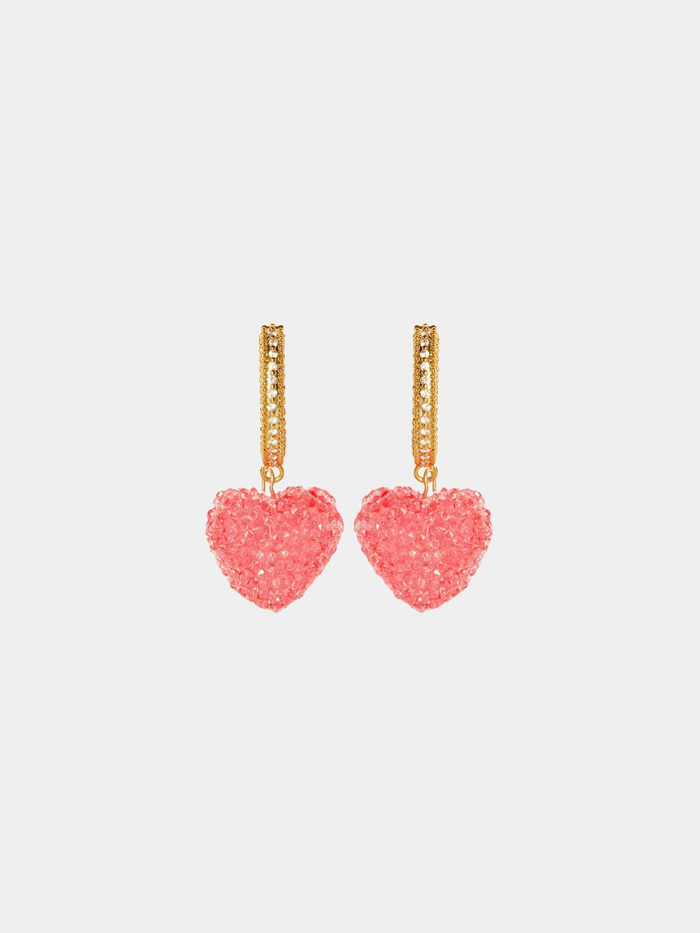 Crystal Haze Jelly Heart Earrings Crystal Haze
