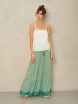 Mabe Dana Print Maxi Skirt Green M.A.B.E