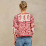 Mabe Della Print Jacket Red