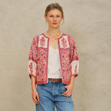 Mabe Della Print Jacket Red