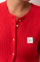 American Vintage East Sleeveless Cardigan Melange Pepper American Vintage