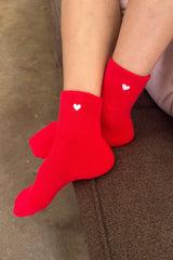 Le Bon Shoppe Cloud Socks Scarlet Heart