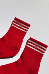 Le Bon Shoppe Embroidered Girlfriend Socks Scarlet Heart