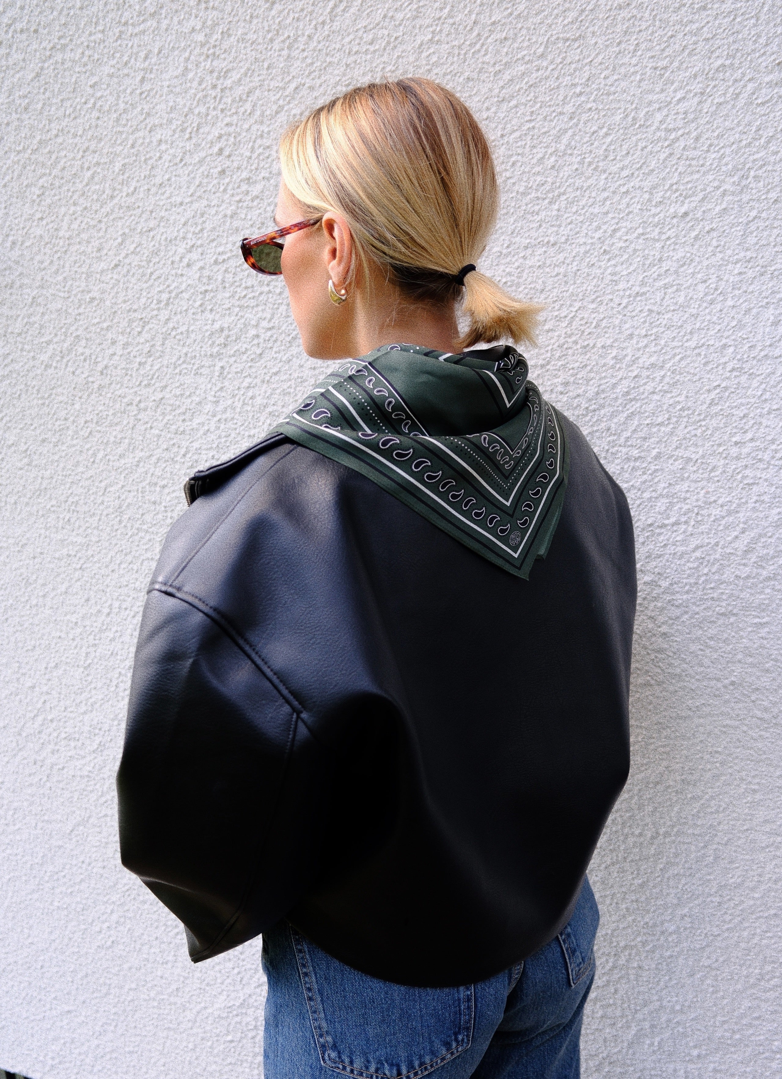 Le Scarf Paisley Scarf Green Le Scarf