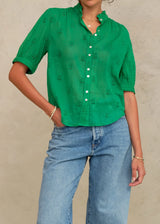 Mabe Frani Embroidered Top Green