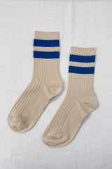 Le Bon Shoppe Her Varsity Socks Azure Le Bon Shoppe