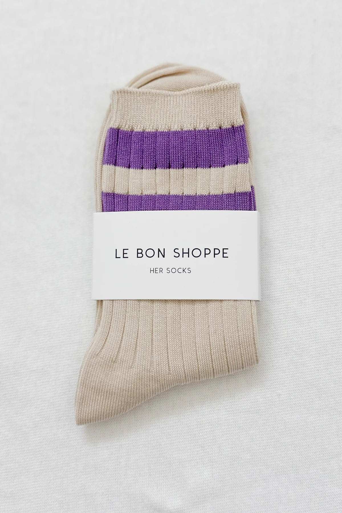 Le Bon Shoppe Her Varsity Socks Ube Le Bon Shoppe