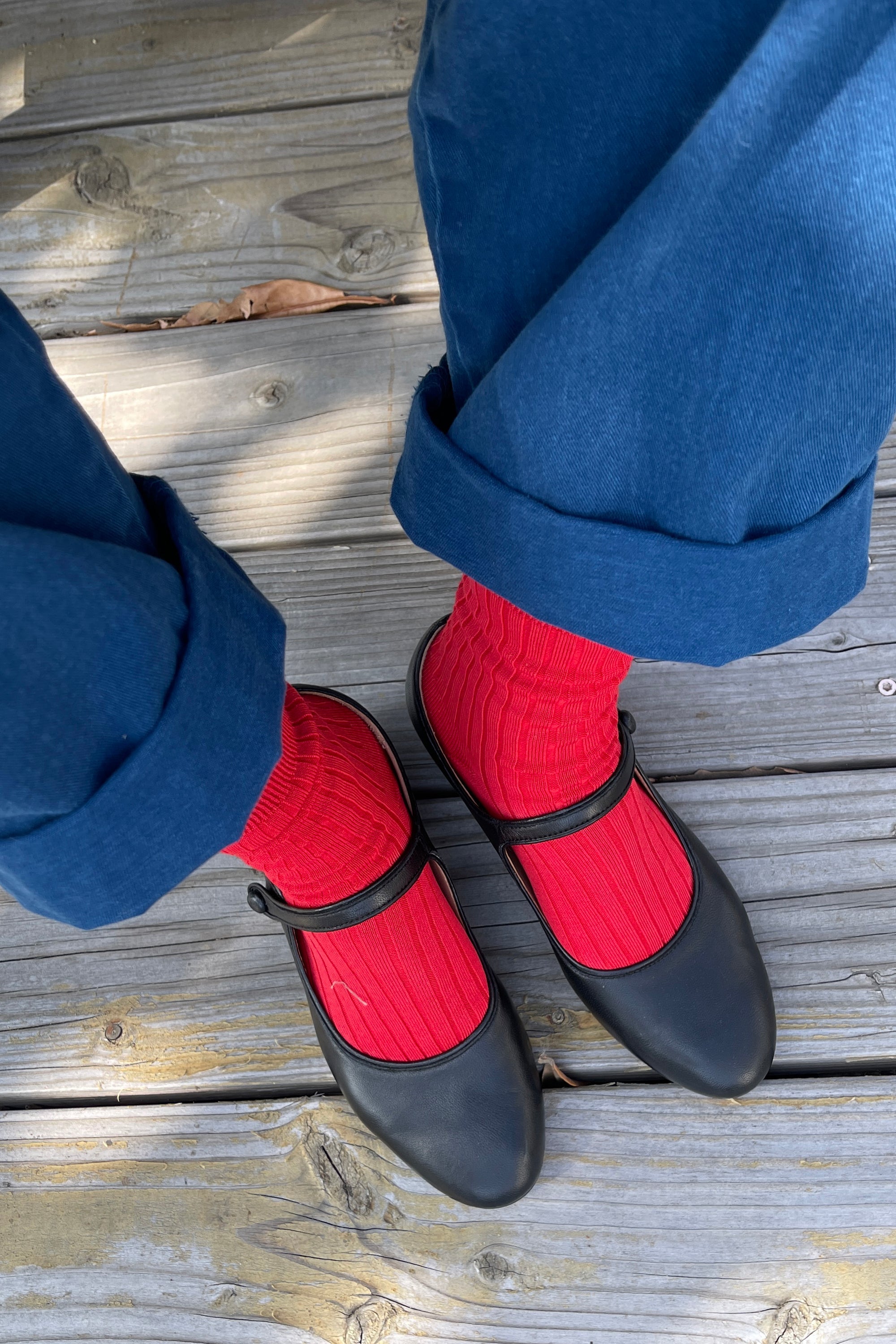 Le Bon Shoppe Her Socks in Classic Red Le Bon Shoppe