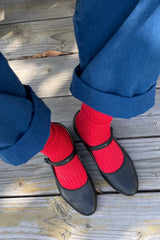 Le Bon Shoppe Her Socks in Classic Red Le Bon Shoppe