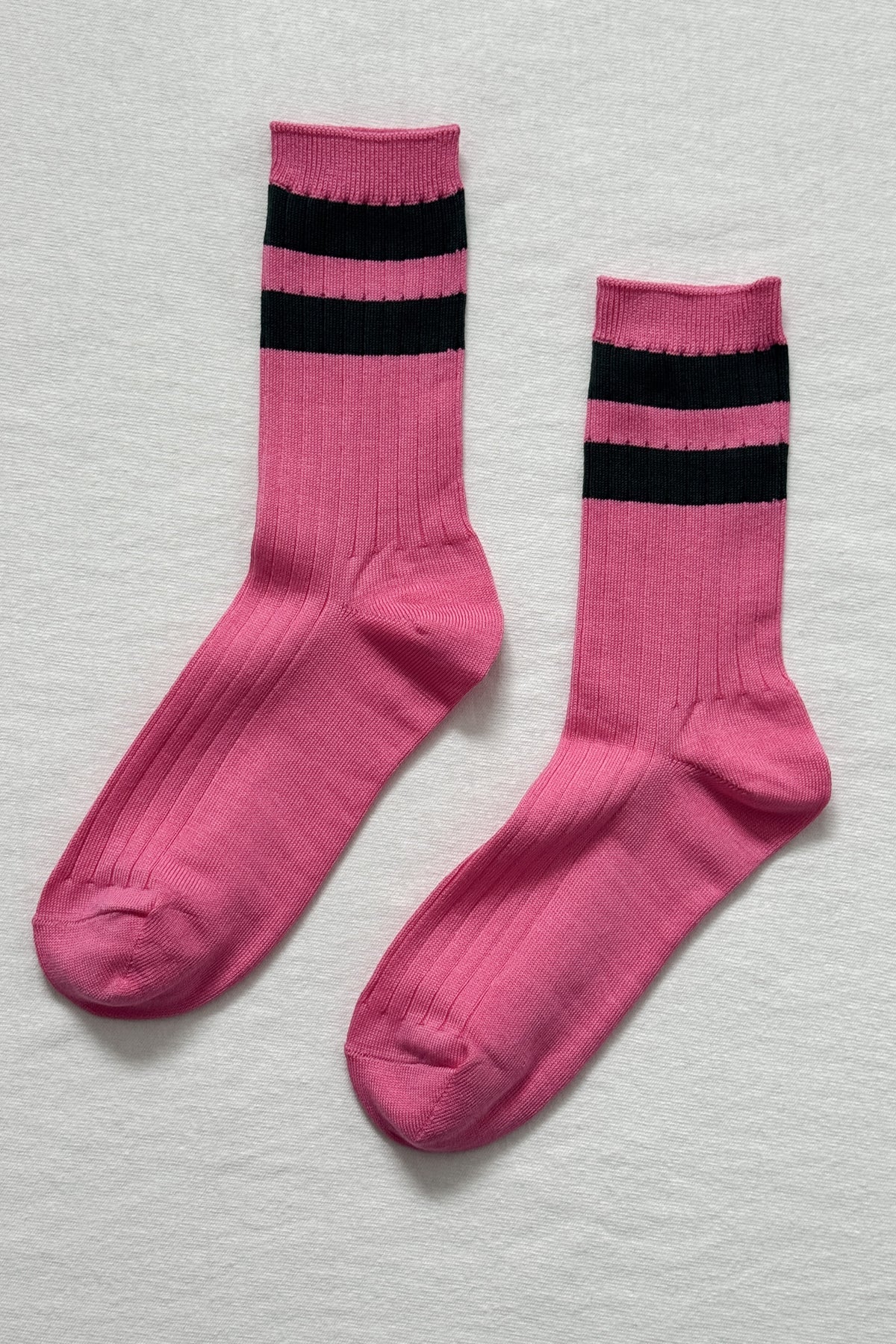 Le Bon Shoppe Her Varsity Socks Pink Green