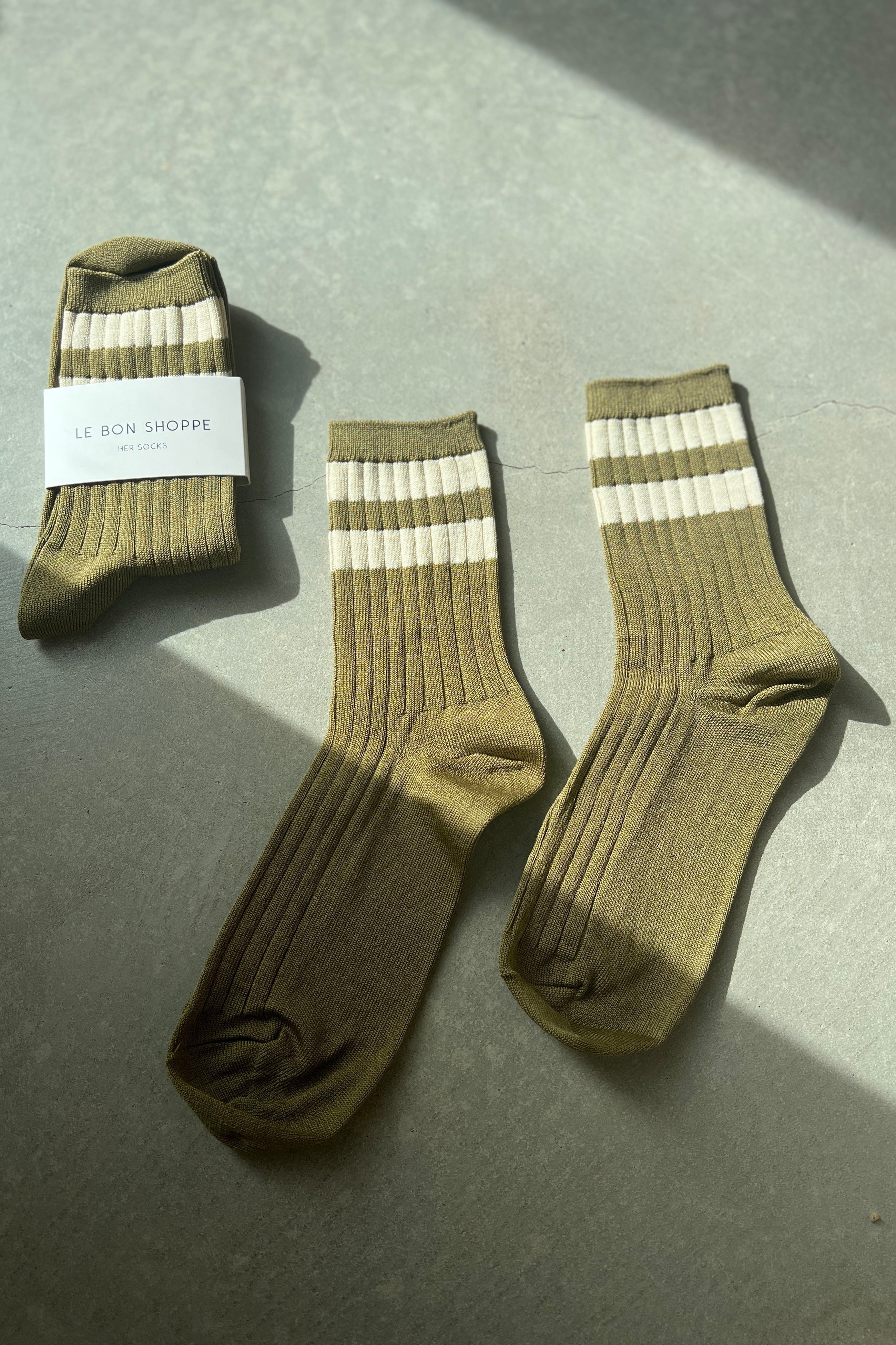 Le Bon Shoppe Her Varsity Socks Fern Le Bon Shoppe