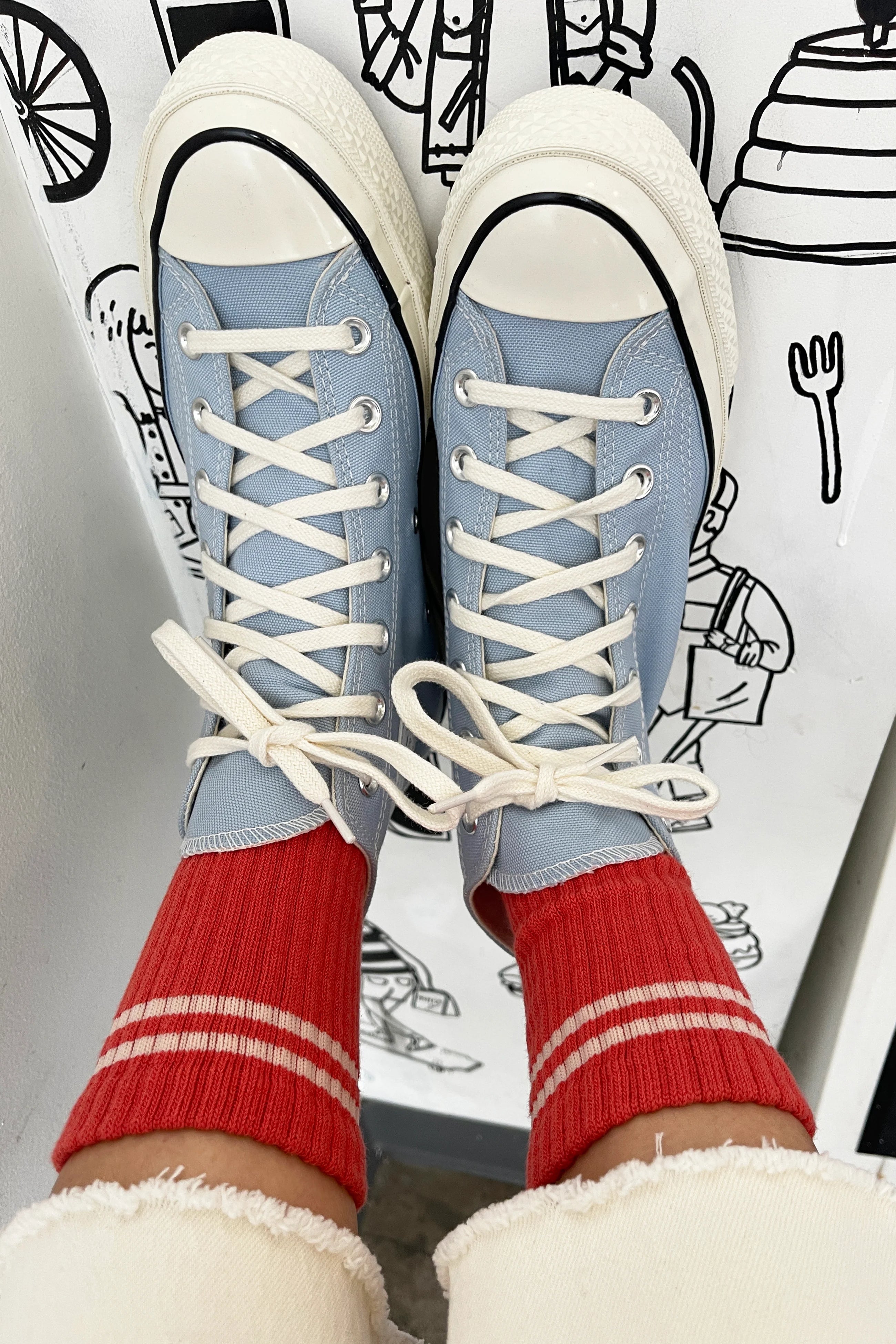 Le Bon Shoppe Boyfriend Socks Coral Le Bon Shoppe