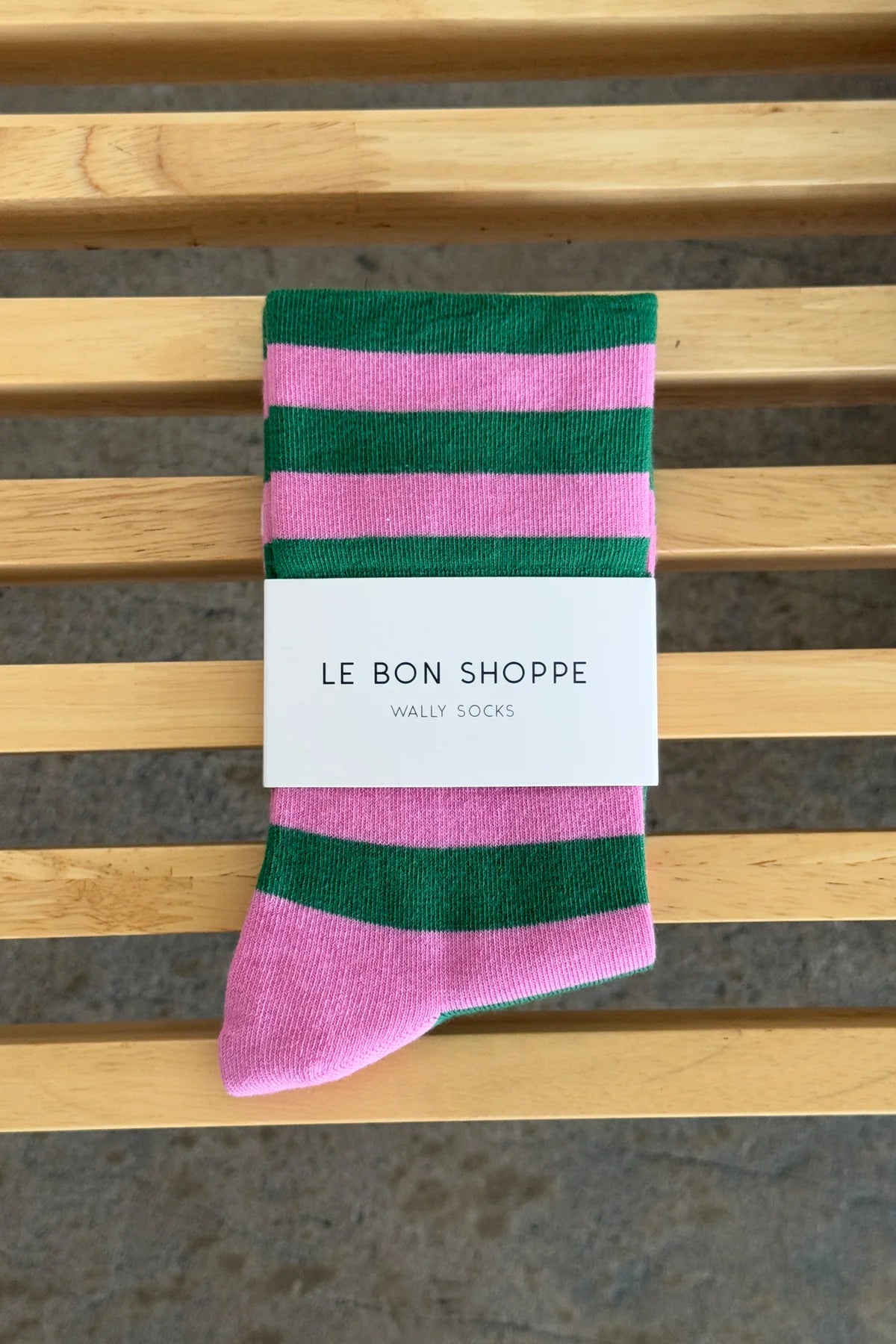 Le Bon Shoppe Wally Socks Pink Green
