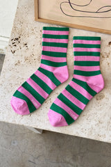 Le Bon Shoppe Wally Socks Pink Green