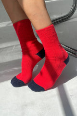 Le Bon Shoppe Classic Cashmere Socks Poppy Red