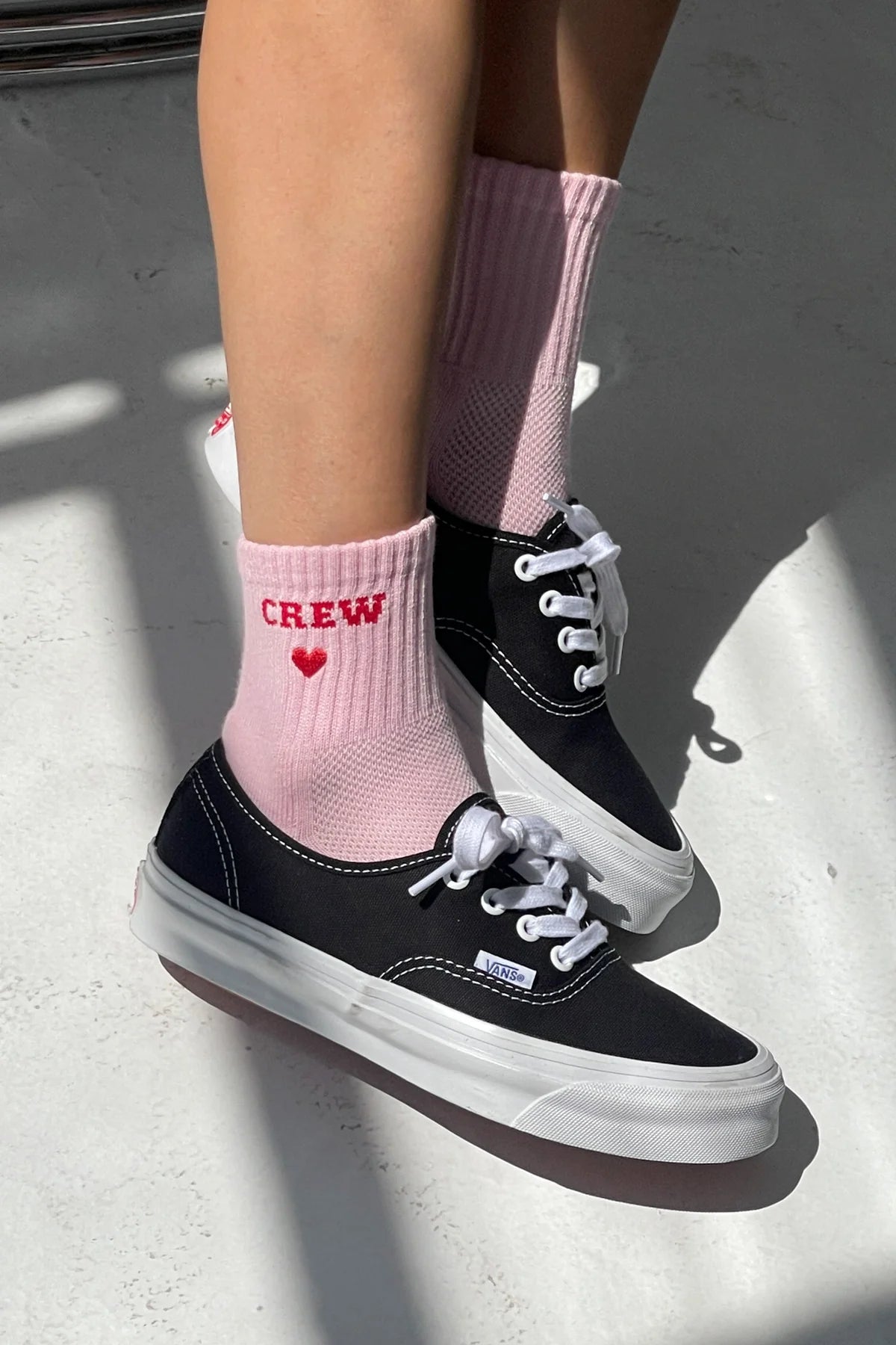 Le Bon Shoppe Embroidered Socks Strawberry Milk