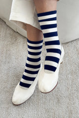 Le Bon Shoppe Wally Socks Navy Stripe