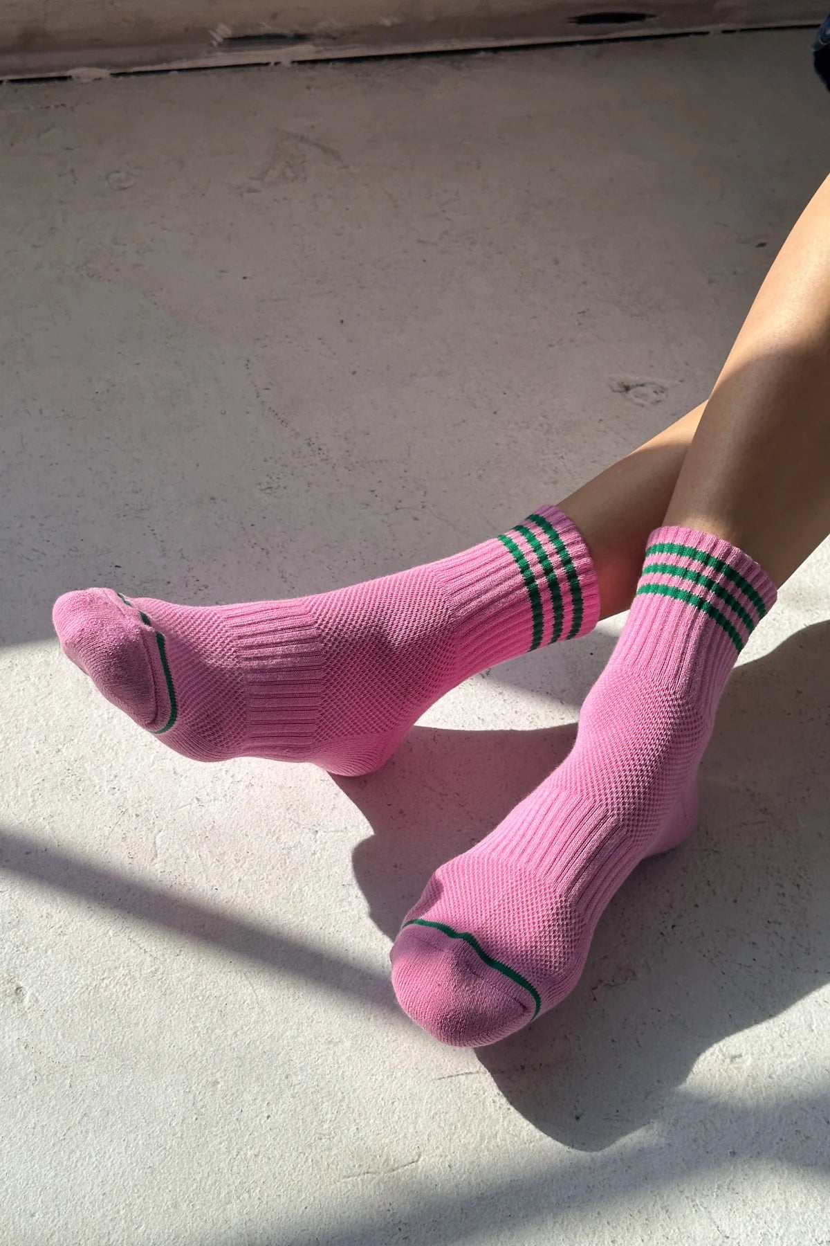 Le Bon Shoppe Girlfriend Socks Rose Green