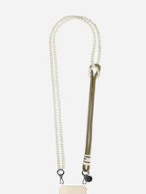 La Coque Francaise Gigi Khaki White Pearls La Coque Francaise