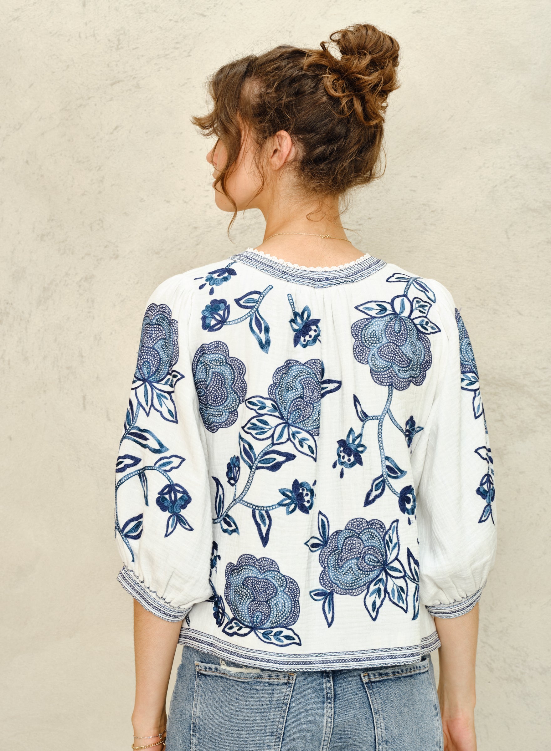 Mabe Lucia Embellished Jacket Blue M.A.B.E