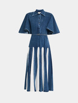 Lovebirds Oxford Dress Light Denim Lovebirds