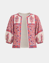 Mabe Della Print Jacket Red