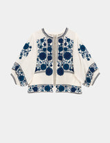 Mabe Greta Embroidered Jacket Blue
