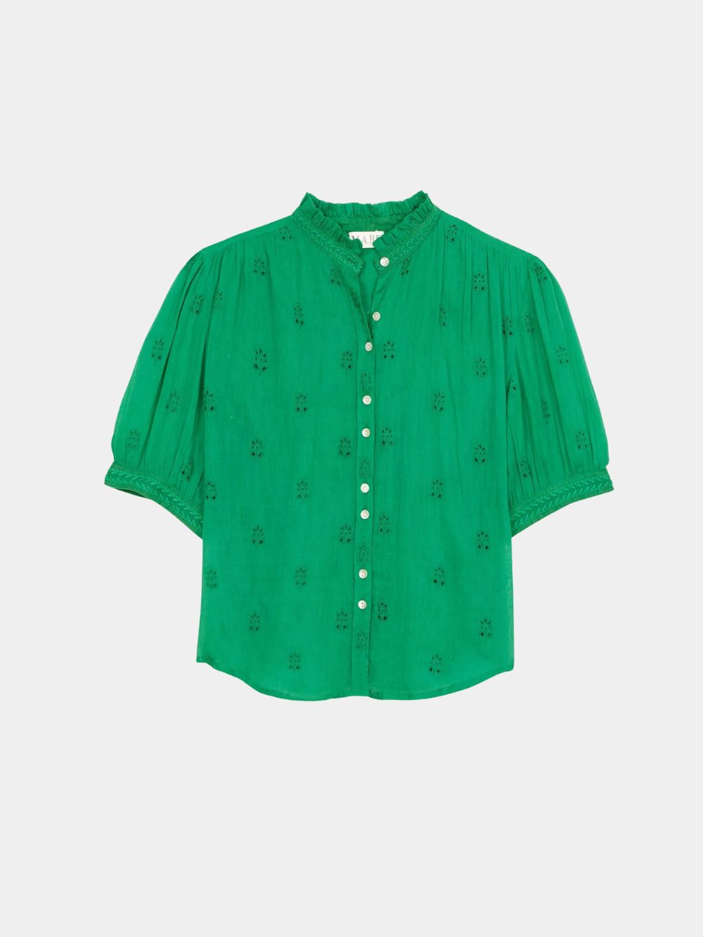 Mabe Frani Embroidered Top Green